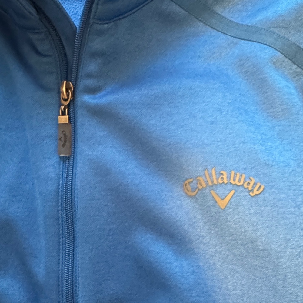 Callaway Vibrant Blue Golf Pullover - Picture 3 of 4